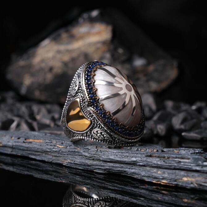 Ala Serisi-Hükümdar Men's Silver Ring