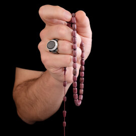 Alkan Usta İmzalı Morgül Ağacı Tesbih - 2