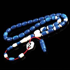 Alkan Usta İşçilik Bilardo Topundan Tesbih 2 Numara Mavi - 2