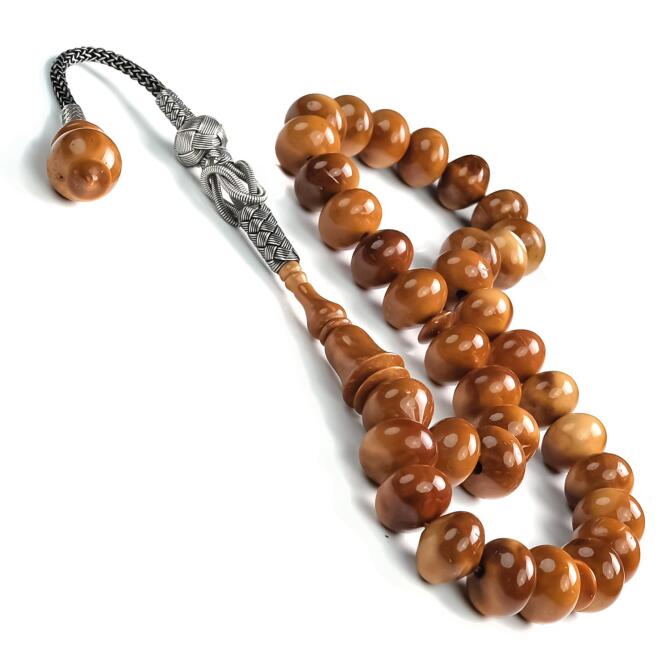 Alkan Usta İşçilik Özel Yapım El Örmesi Kazaz Kuka Tesbih - Tesbihcibaba