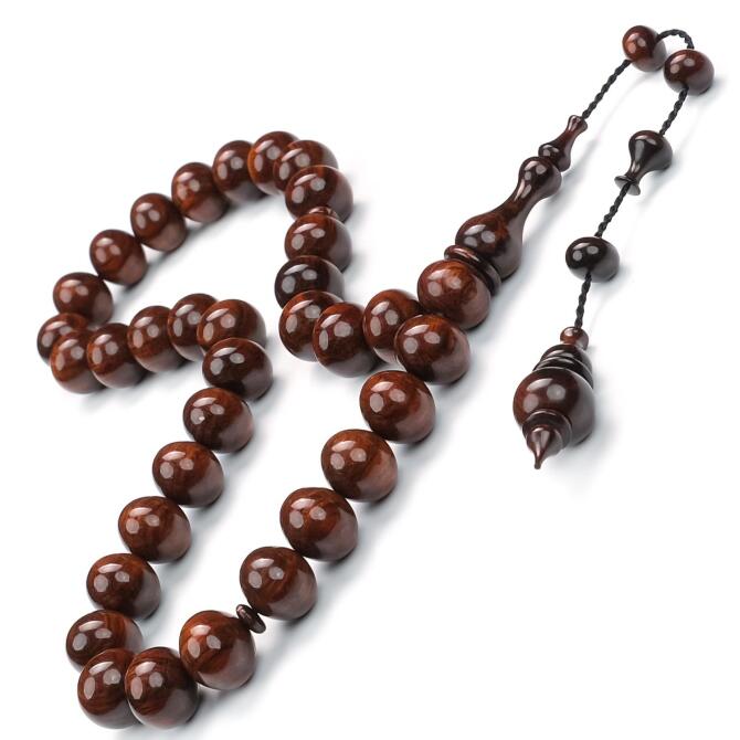 Alkan Usta Premium İşçilik Şalgami Kesim Yılan Ağacı Tesbih - Tesbihcibaba