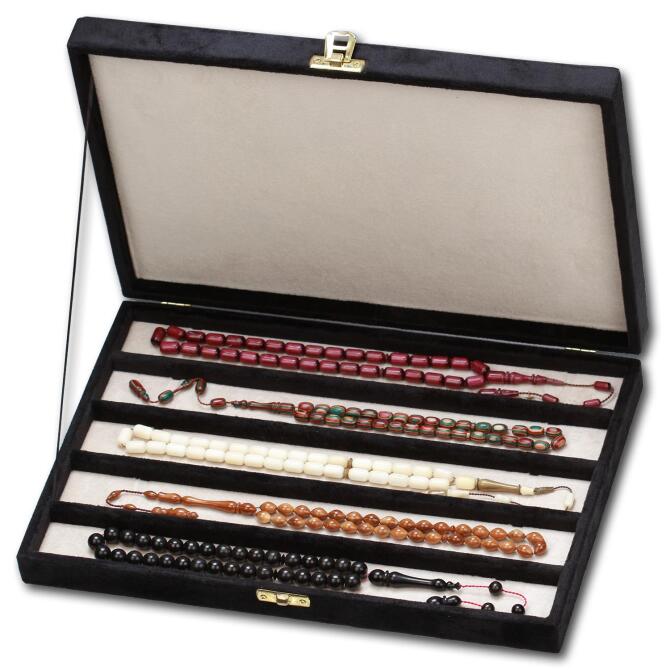 Alkan Usta Premium Kutuda Ağaç Tesbih Seti - Tesbihcibaba