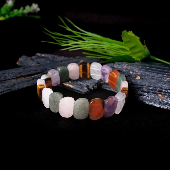 Altılı Çakra Taşı Doğal Bileklik - Tesbihcibaba