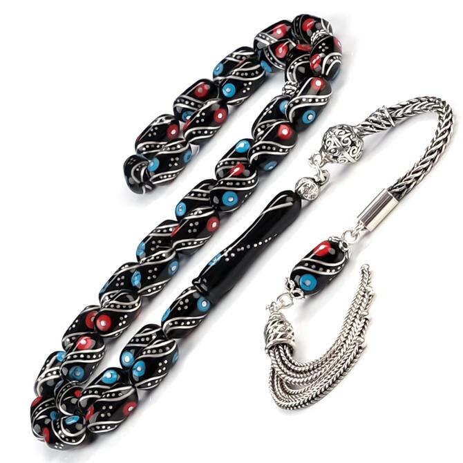 Anatolia Colection-Ufak Habbesi ile Erzurum Oltu Taşı Tesbih - Tesbihcibaba