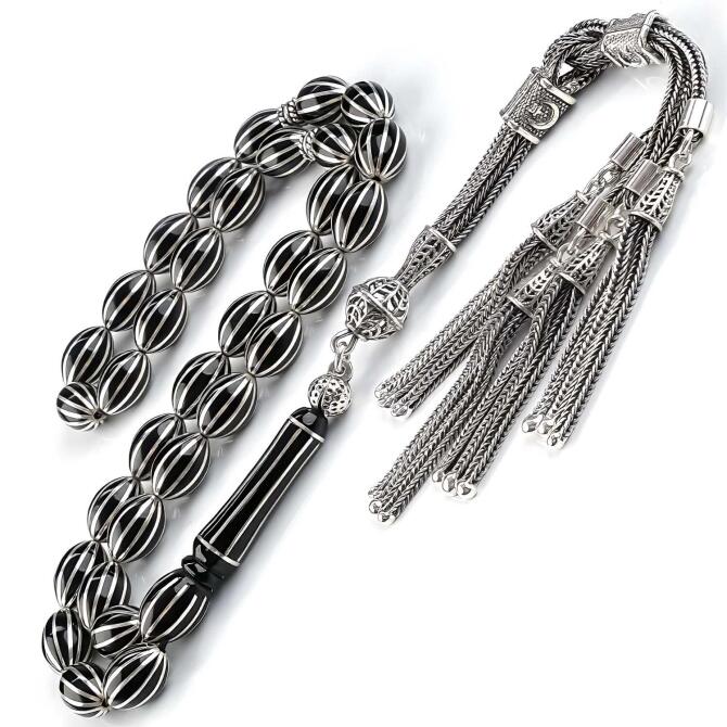 Anatolia Collection-Beyzi Yarma Erzurum Oltu Taşı Tesbih - Tesbihcibaba