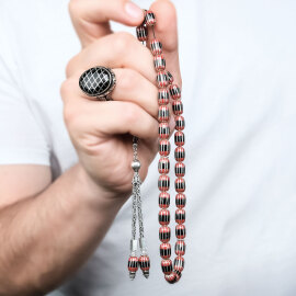 Anatolia Collection - Kızıl Yarma Oltu Taşı Tesbih - 2