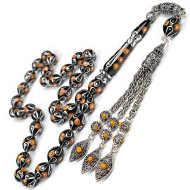 Anatolia Collection - Kral Kamçı Erzurum Oltu Taşı Tesbih - 1