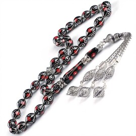 Anatolia Collection- Özel Püskül Oltu Taşı Tesbih - Tesbihcibaba