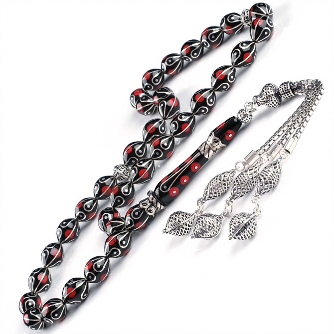 Anatolia Collection- Özel Püskül Oltu Taşı Tesbih - Tesbihcibaba