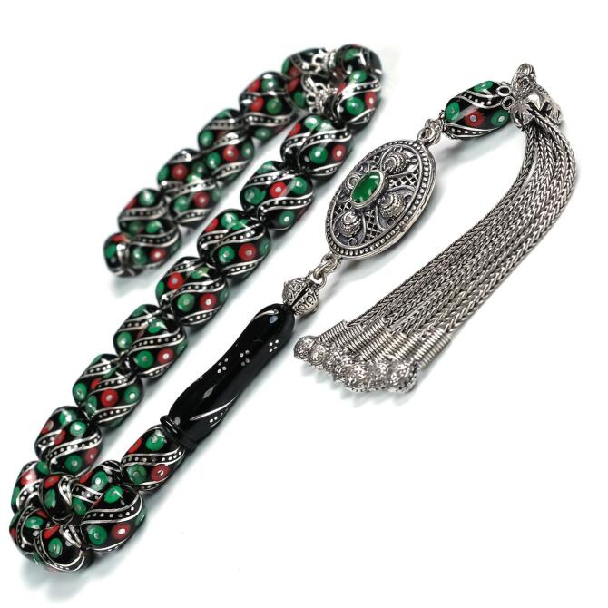 Anatolia Collection - Özel Renk Mine Erzurum Oltu Taşı Tesbih - Tesbihcibaba