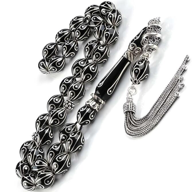 Anatolia Collection Özel Üretim Erzurum Oltu Taşı Tesbih - Tesbihcibaba