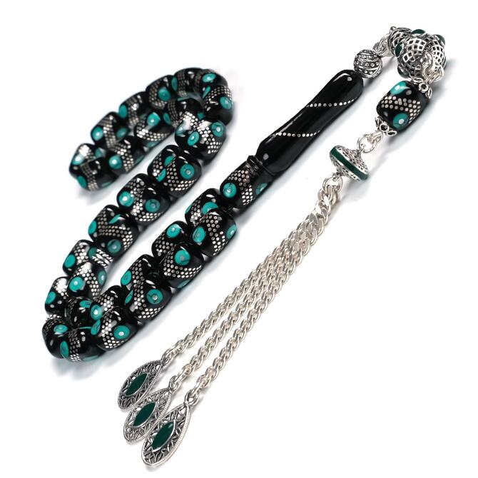 Anatolia Collection - Prens Püskül Erzurum Oltu Taşı Tesbih - Tesbihcibaba