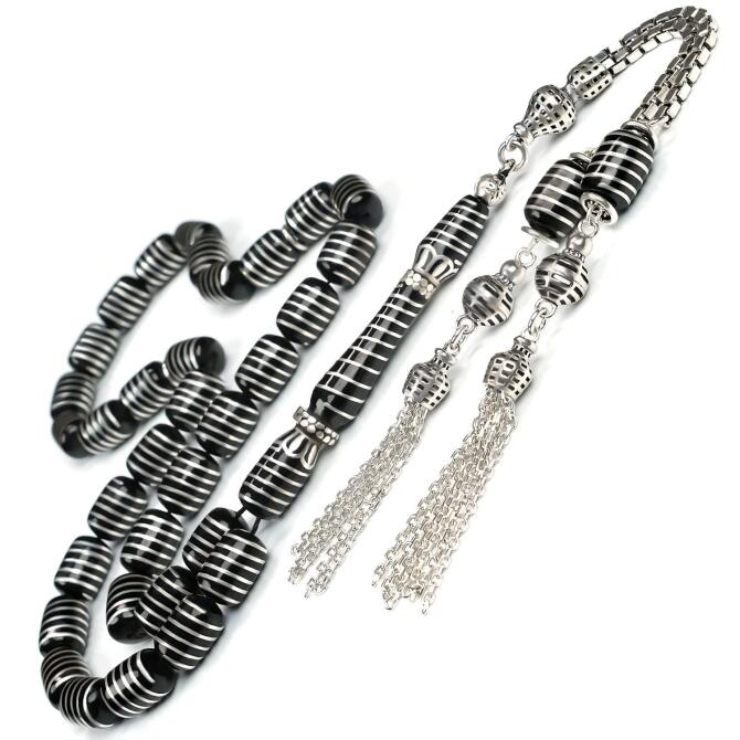 Anatolia Collection - Sarmal İşleme Erzurum Oltu Taşı Tesbih - Tesbihcibaba