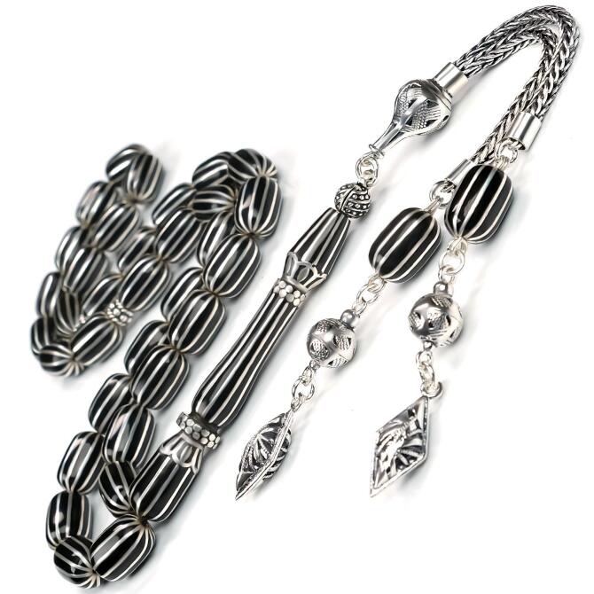 Anatolia Collection - Topaz Püskül Erzurum Oltu Taşı Tesbih - Tesbihcibaba