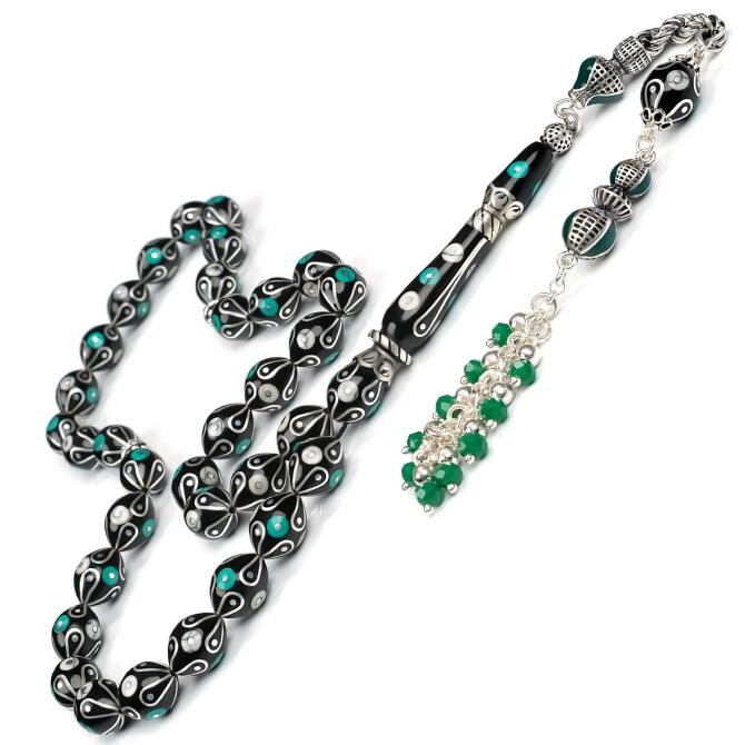 Anatolia Collection - Yeşim Çeşm-i Erzurum Oltu Taşı Tesbih - Tesbihcibaba