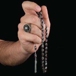 Anotolia Collection - Sarmal Kırmızı Erzurum Oltu Taşı Tesbih - 2