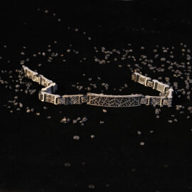 Argento Elite 'Prestige' Dark Black Erkek Gümüş Bileklik - 3