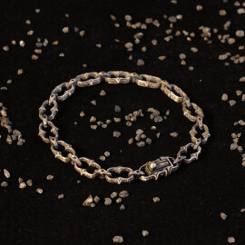 Argento Elite 'Prestige' Powerring Erkek Gümüş Bileklik - 2