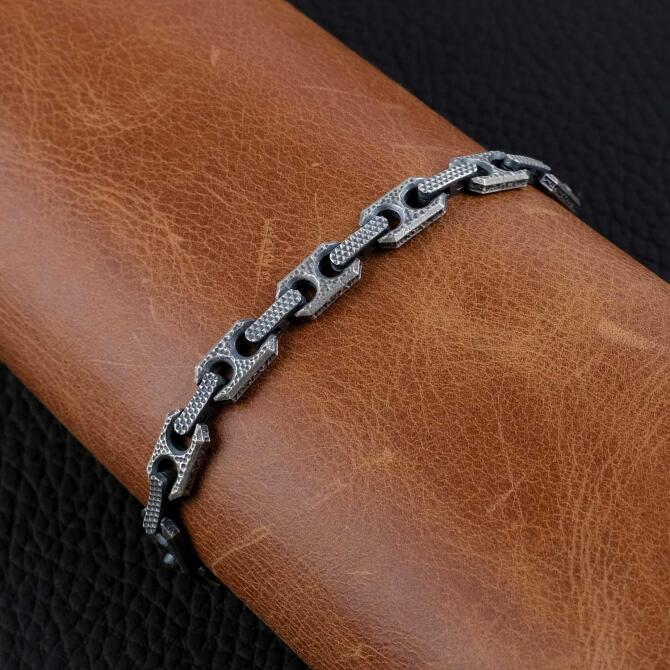 Argento Elite 'Prestige' Sailor's Knot Erkek Gümüş Bileklik - Tesbihcibaba