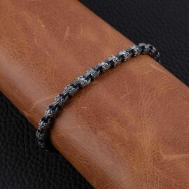 Argento Elite 'Prestige' Victory Knot Erkek Gümüş Bileklik - 1