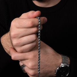 Argento Elite 'Prestige' Victory Knot Erkek Gümüş Bileklik - 3