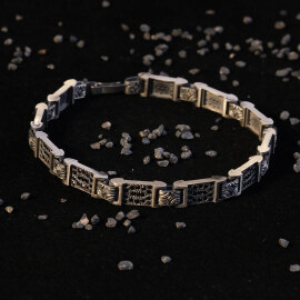 Argento Elite 'Prestige'Icon of Erkek Gümüş Bileklik - 2