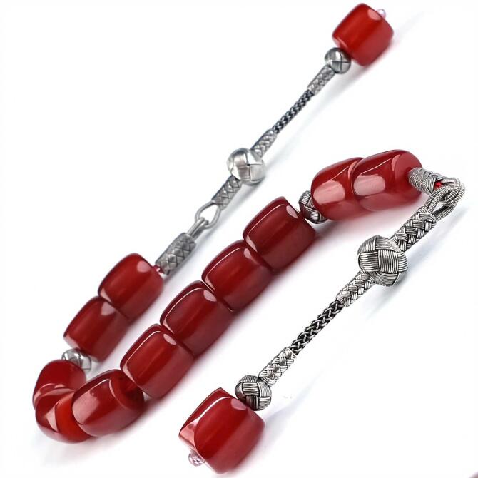 Atalardan Miras Usta İşi Kazaz Zaza Osmanlı Kehribarı Tesbih - Tesbihcibaba