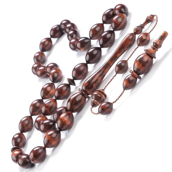 Baba Atölyeden Alkan Usta Damarlı Yılan Ağacı Tesbih - Tesbihcibaba