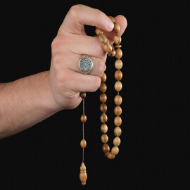 Baba Atölyeden Beyzi Kesim Öd Ağacı Tesbih - 2
