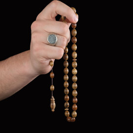 Baba Atölyeden Damarlı Öd Ağacı Tesbih - 2