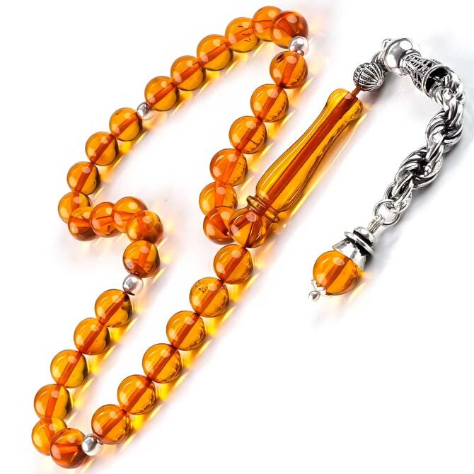 Baltık İncisi 4 Parmak Damla Kehribar Tesbih - Tesbihcibaba