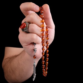 Baltık İncisi Bal Damla Has Kehribar Tesbih - 2