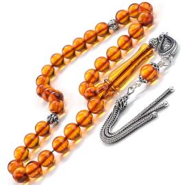 Baltık İncisi El Boy Bal Damla Kehribar Tesbih - Tesbihcibaba