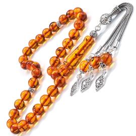 Baltık İncisi Kral Püskül Damla Kehribar Tesbih - Tesbihcibaba