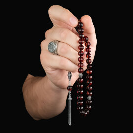 Baltık İncisi Sancak Püskül Damla Kehribar Tesbih - 2