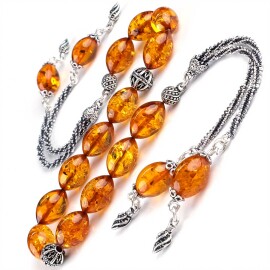 Baltık Mucizesi Eşsiz Eser Zaza Damla Kehribar Tesbih - Tesbihcibaba