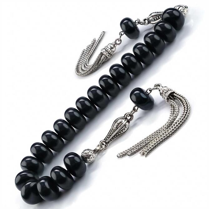 Basık Kesim Gürcistan Oltu Taşı Zaza Tesbih - Tesbihcibaba