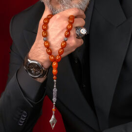 Benzersiz Tane Yapısıyla Yadigar Osmanlı Kehribar Tesbih - 2