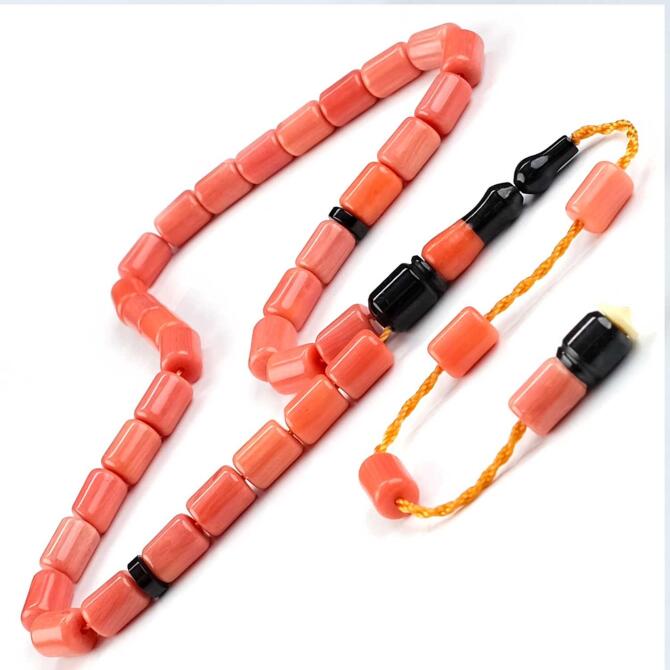 Bilardo Topundan İmamesiyle Cezayir Mercanı Tesbih - Tesbihcibaba