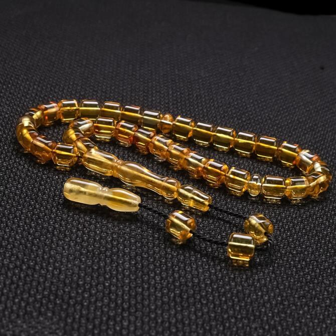 Bilek Boy Kesme Damla Kehribar Tesbih - Tesbihcibaba