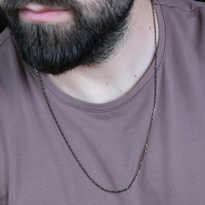 Black Silver Niş Model 316L Çelik Kolye - Tesbihcibaba