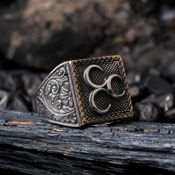 Grey Wolf 925 K Silver Ring
