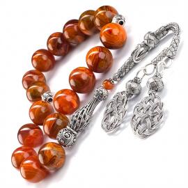 Buhara Collection İri Boy Maskot Sıkma Kehribar Tesbih - 1