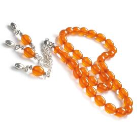 Çektikçe Renk Alan Yeni Malzemeden Zar Kehribar Tesbih - 1