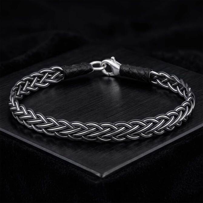 Double Color Woven Design Kazaz Bracelet