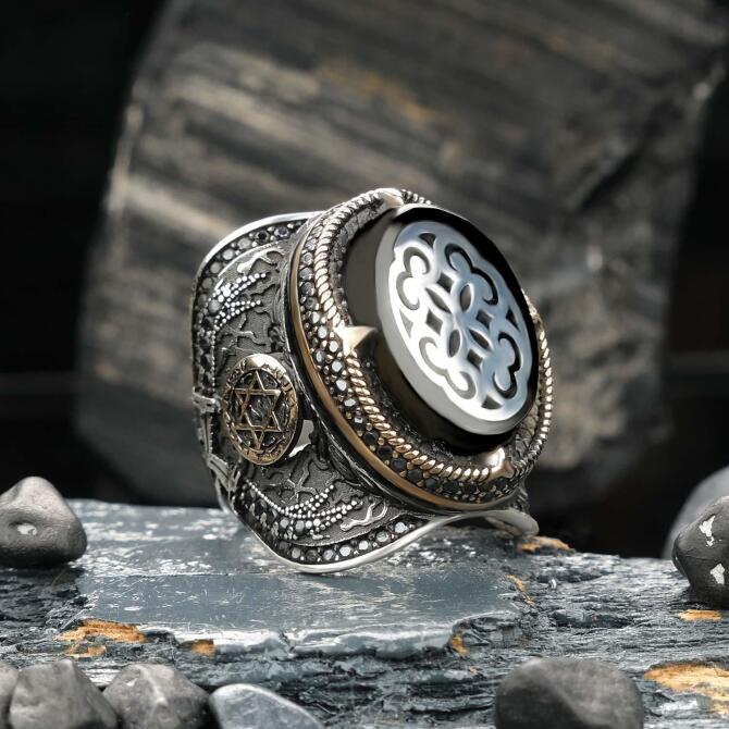 Hatemkar Usta-Mührü Süleyman Erzurum Oltu Taşı Yüzük - Tesbihcibaba