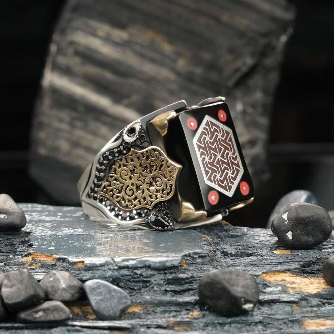 Hatemkar Usta-Topkapı Mührü Erzurum Oltu Taşı Yüzük - Tesbihcibaba