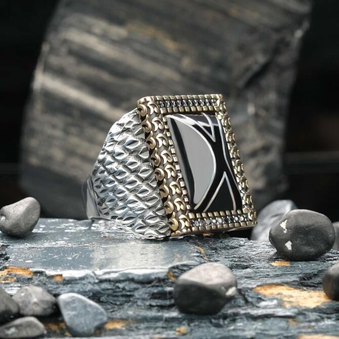 Hatemkar Usta-Yay Model Erzurum Oltu Taşı Yüzük - Tesbihcibaba