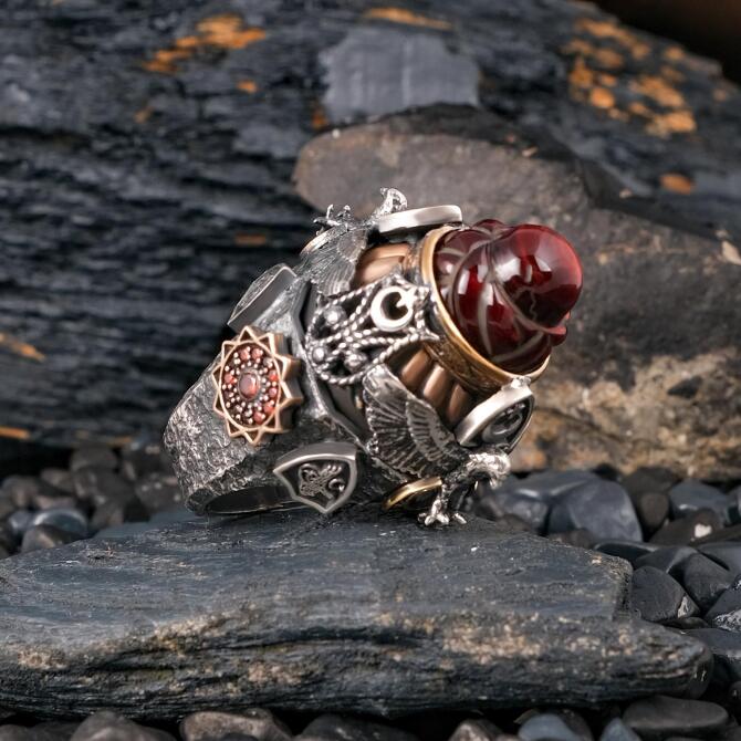 Detay İşleme Han-ı Saadet Padişah Yüzük - Tesbihcibaba