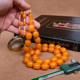 Dev Boy Koleksiyonluk Osmanlı Kehribar Tesbih - 4